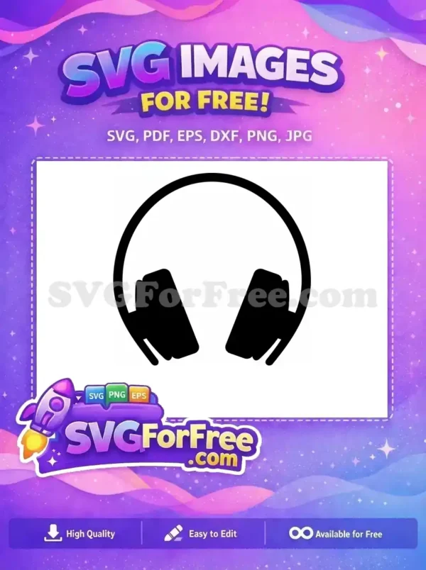 Free Gamer Headset Free Streaming Character Headphone Free SVG