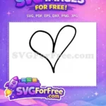 Free Heart Design Free Valentine Heart Category Free SVG - Instant Download