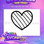Free Heart SVG Free Love Heart Valentine's Day Free SVG - Instant Download