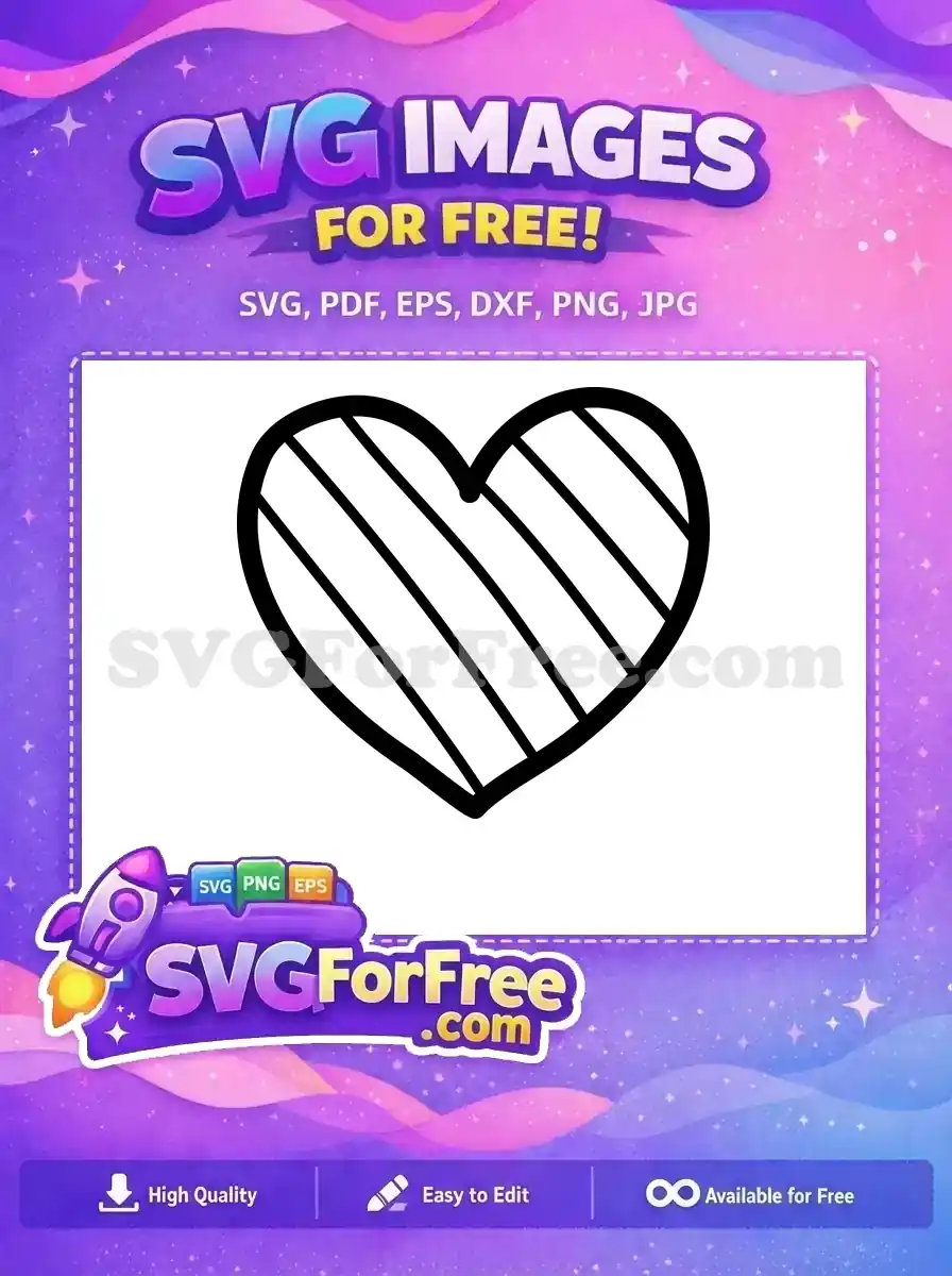 Free Heart SVG Free Love Heart Valentine's Day Free SVG