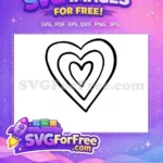 Free Love Heart Free Valentine's Day 1 Free SVG - Instant Download