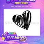 Free Heart Silhouette Free Love Heart Category 1 Free SVG - Instant Download