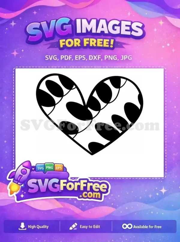 Free Heart Silhouette Free Love Valentines Category 1 Free SVG
