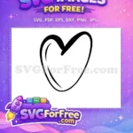 Free Number One Heart Free Love Valentine's Free SVG - Instant Download