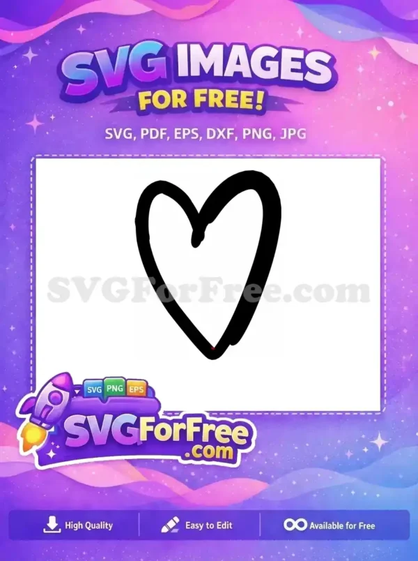 Free Red Heart Shape Free Simple Love Valentine Free SVG