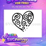 Free Interlocking Hearts Free Love Heart Valentine Free SVG - Instant Download