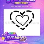 Free Heart Design Free Love Heart Valentines Free SVG 3 - Instant Download