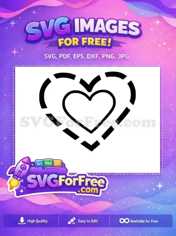 Free Heart Design Free Love Heart Valentines Free SVG 3