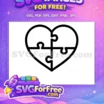 Free Simple Heart Free Love Valentine's Day Free SVG - Instant Download