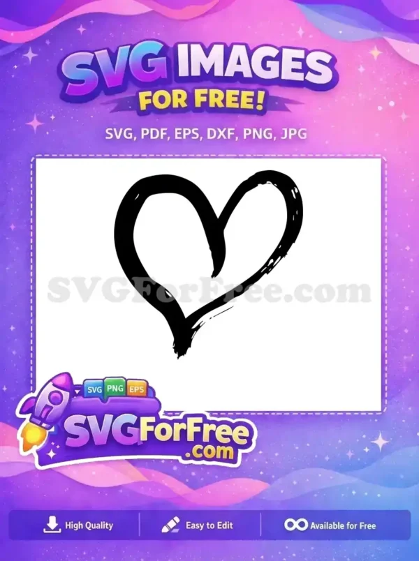 Free Heart Silhouette Free Love Heart 1 Free SVG