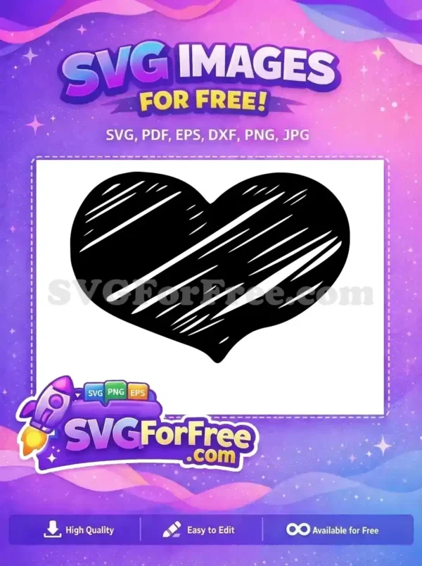 Free Heart Outline Free Minimalist Style Category 1 Free SVG