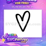 Free Heart Detail Free Simple Line 1 Free SVG - Instant Download