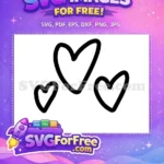 Free Simple Heart Free Minimalist Valentine Category Free SVG - Instant Download