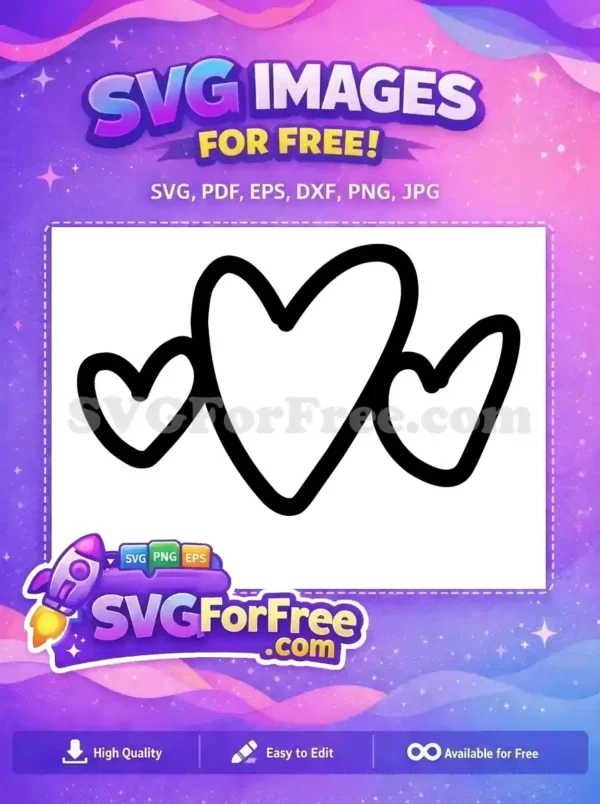 Free Love Heart Free Minimalist Line 1 Free SVG