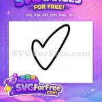 Free Love Heart Free Valentine Heart Category 1 Free SVG 3 - Instant Download