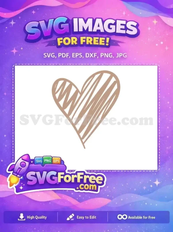 Free Sketch Heart Free Brown Lines Valentine Free SVG Free Sketch Heart Free Brown Lines Valentine Free SVG