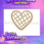 Free Grid Pattern Free Tan Color Heart Free SVG - Instant Download