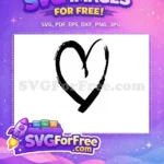 Free Heart Design Free Love Heart Valentines Free SVG 7 - Instant Download