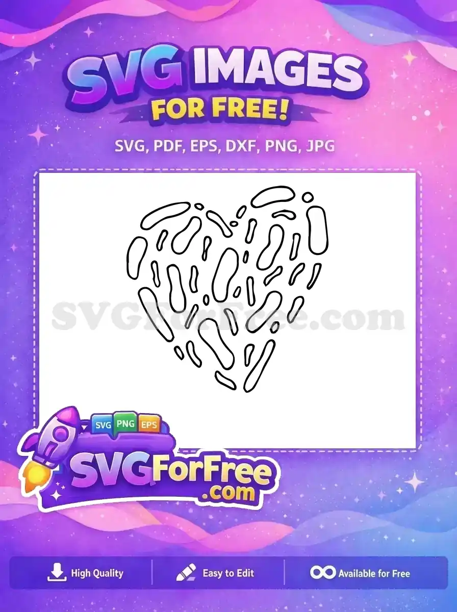 Free Heart Design Free Love Heart Valentine Free SVG 17