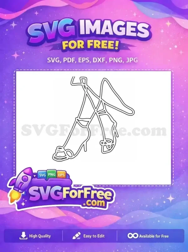 Free Fashion Heels Free Stiletto Shoe Style Free SVG