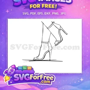 Free Ankle Straps Free Stiletto Heels Fashion Free SVG