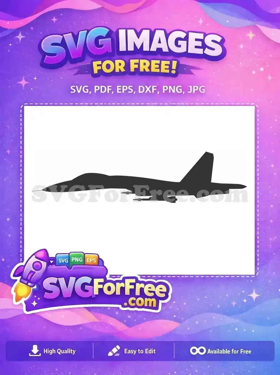 Free Fighter Jet Free Silhouette Plane Free SVG