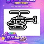 Free Detailed Blades Free Tail Rotor Helicopter Free SVG 1 - Instant Download