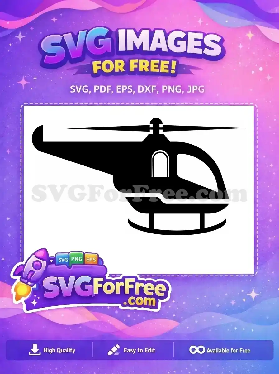 Free Detailed Helicopter Free Military Vehicle Free SVG - Instant Download