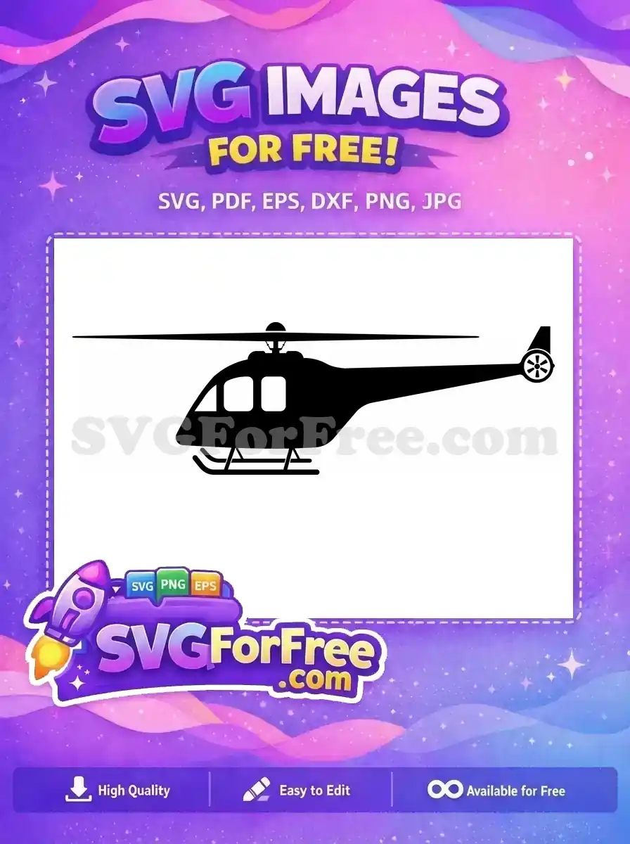 Free Detailed Blades Free Helicopter Silhouette Movie Free SVG