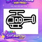 Free Detailed Blades Free Military Design Helicopter Free SVG 1 - Instant Download