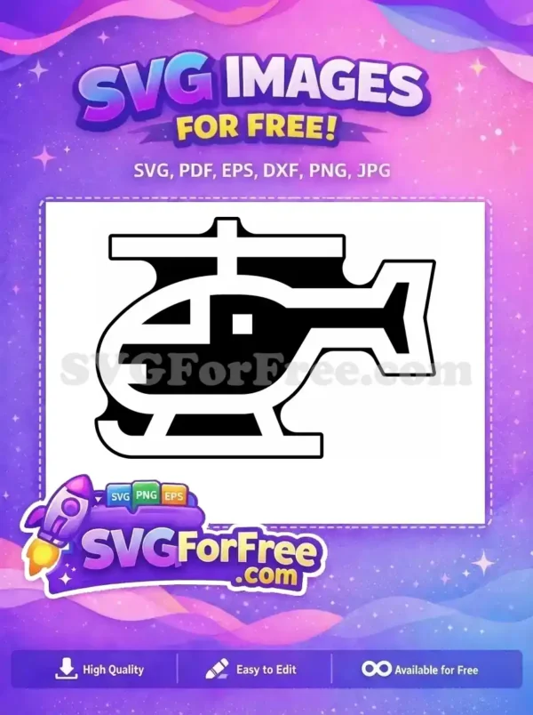 Free Military Helicopter Free Silhouette Simple War Free SVG