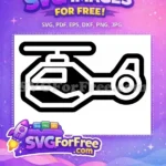 Free Detailed Blades Free Military Decal Helicopter Free SVG 1 - Instant Download