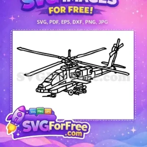 Free Apache Helicopter Free War Vehicle Free SVG