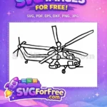 Free Military Transport Free Rescue Helicopter Free SVG - Instant Download