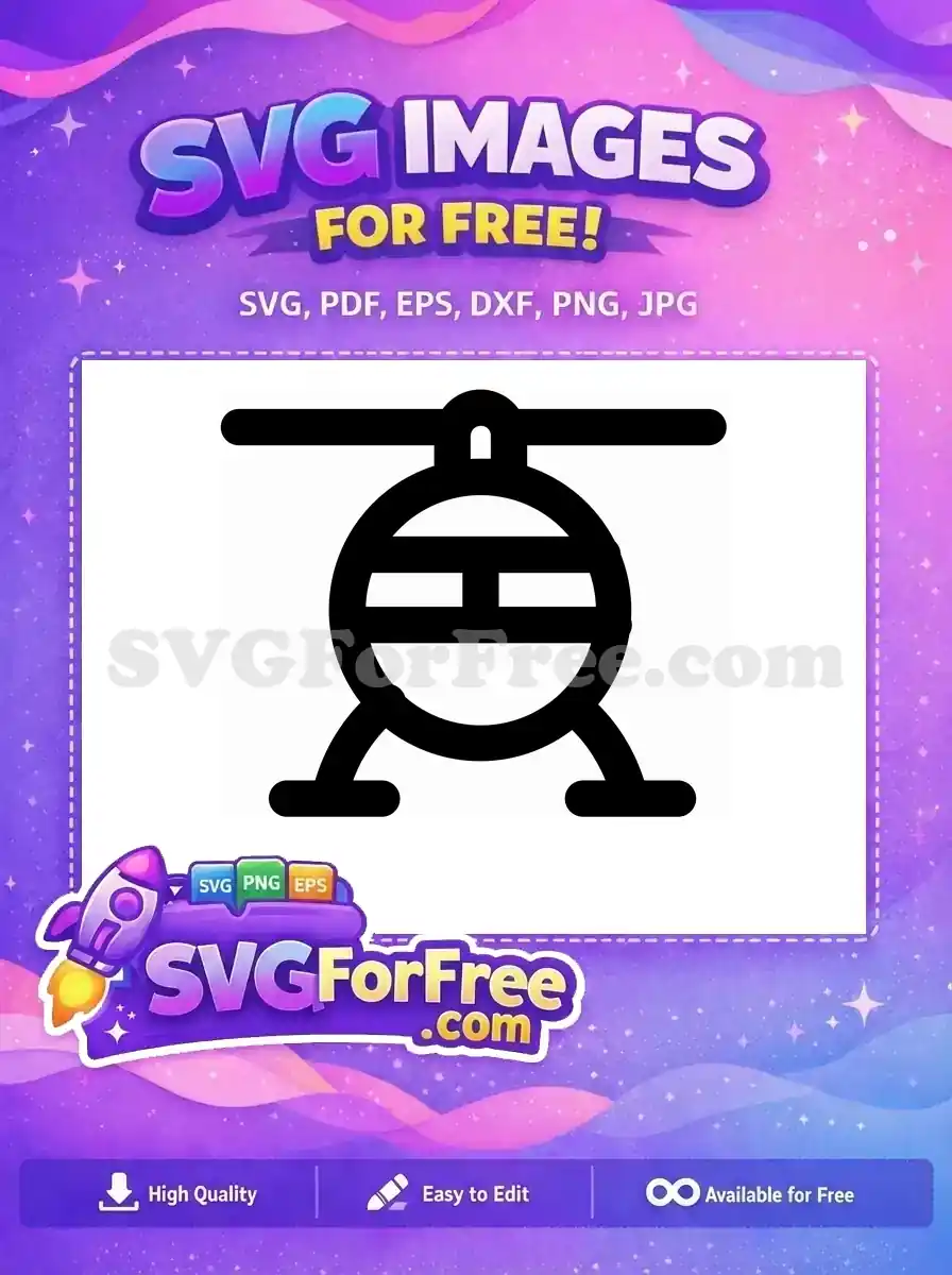 Free Detailed Blades Free Military Design Helicopter Free SVG 5