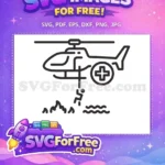 Free Medical Helicopter Free Rescue Operation Search Free SVG - Instant Download