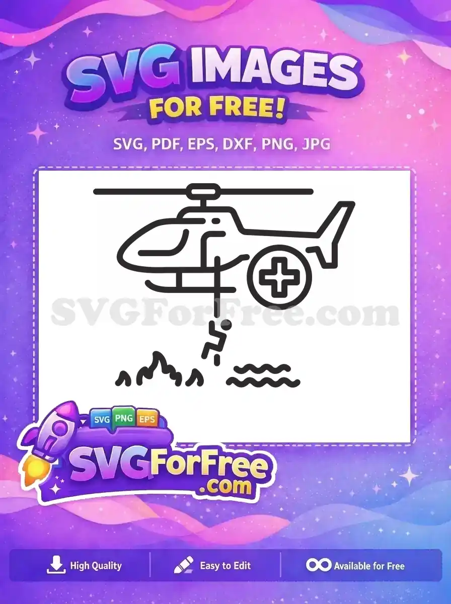 Free Medical Helicopter Free Rescue Operation Search Free SVG
