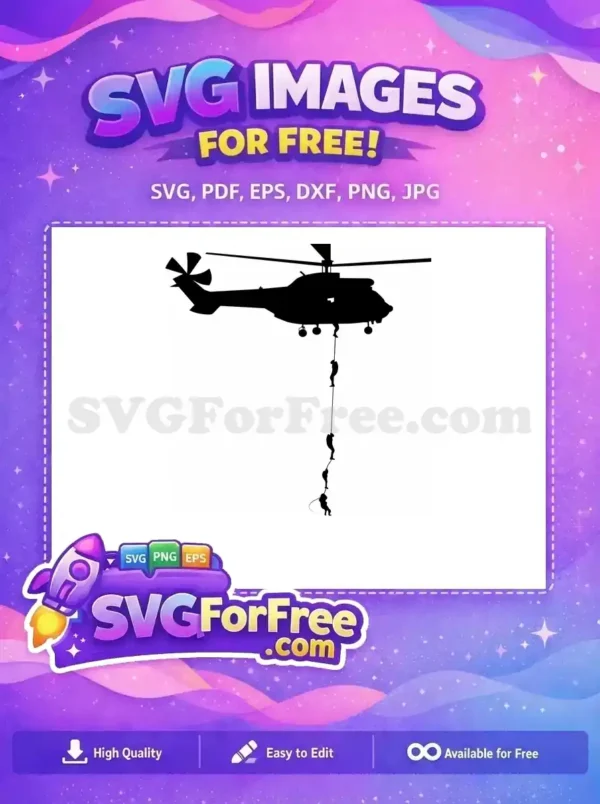 Free Detailed Blades Free Tail Rotor Helicopter Free SVG 10