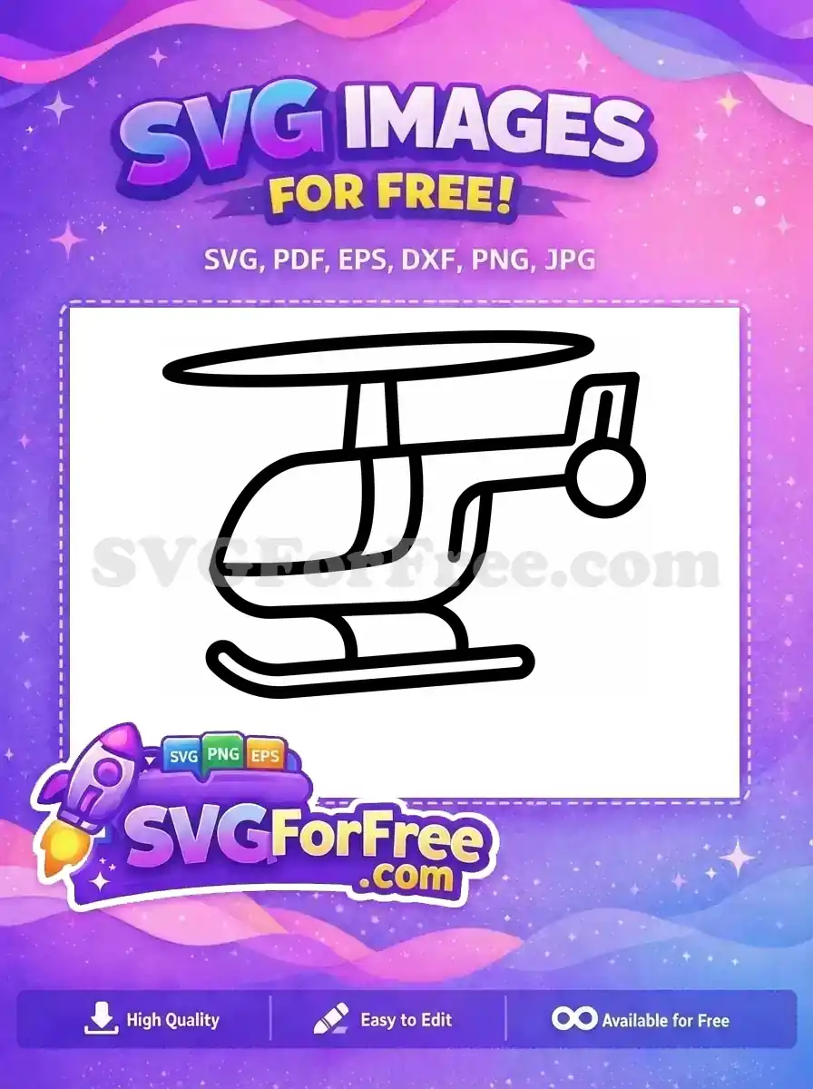 Free Military Detail Free Realistic Blades Helicopter Free SVG