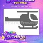 Free Gray Transport Free Aviation Helicopter Free SVG - Instant Download