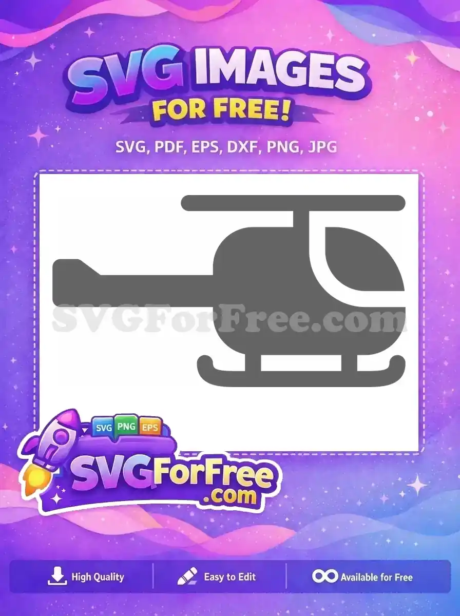 Free Gray Transport Free Aviation Helicopter Free SVG