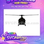 Free Detailed Blades Free Silhouette Helicopter Free SVG 1 - Instant Download