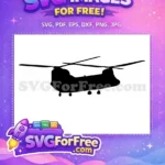 Free Military Helicopter Free Flying Vehicle Free SVG - Instant Download