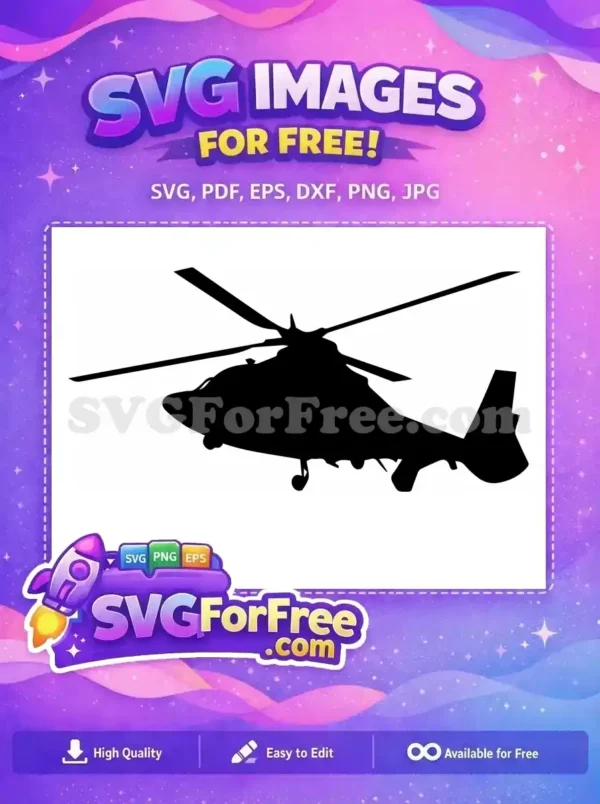 Free Detailed Blades Free Military Free Helicopter SVG