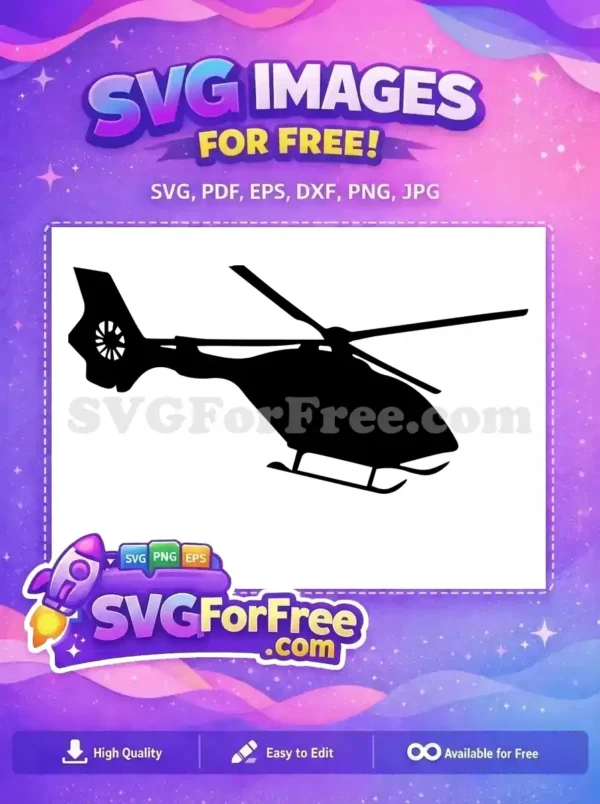 Free Detailed Blades Free Tail Rotor Helicopter Free SVG 13
