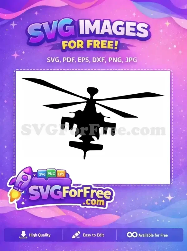 Free Detailed Blades Free Tail Rotor Helicopter Free SVG 14