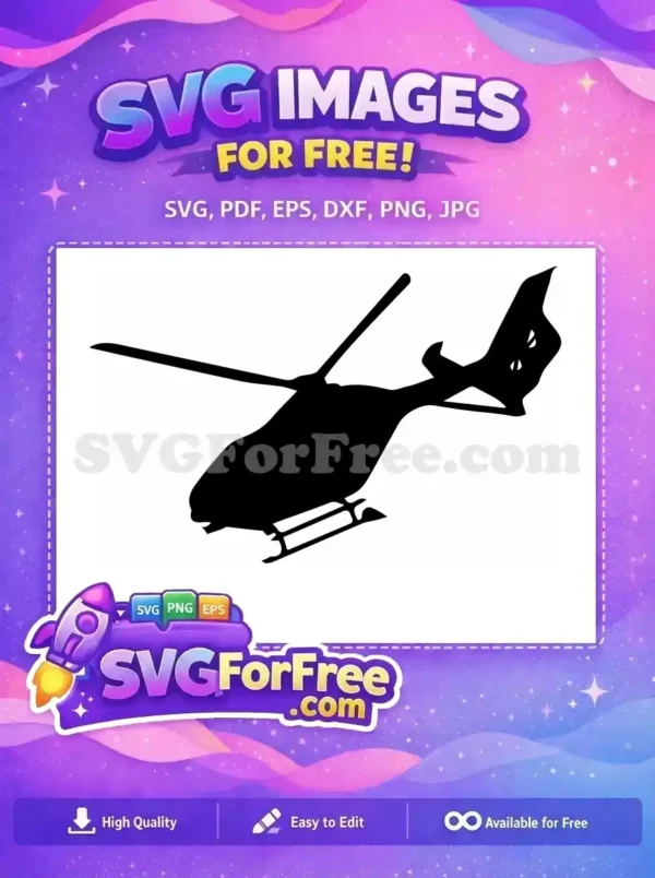 Free Detailed Rotor Free Military Grade Helicopter Free SVG