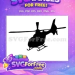 Free Blades Silhouette Free Landing Gear Helicopter Free SVG - Instant Download