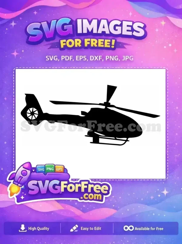 Free Detailed Helicopter Free Intricate Design Free SVG