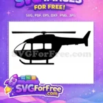 Free Detailed Blades Free Military Style Helicopter Free SVG 2 - Instant Download